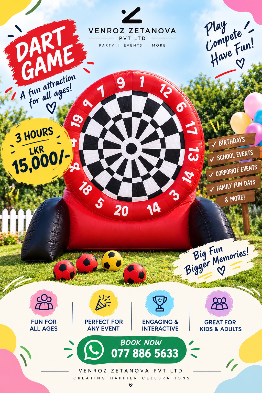 Giant Inflatable Dart Game